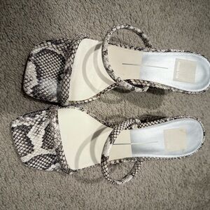 Dolce Vita Snake Print Heels